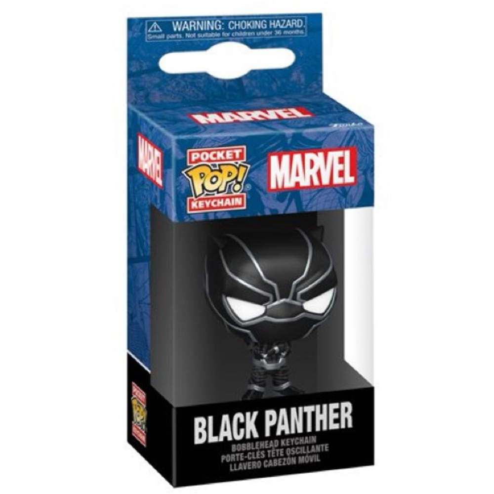 Funko Pocket Pop! Bobblehead Keychain - Marvel Classics Black Panther Figure NEW